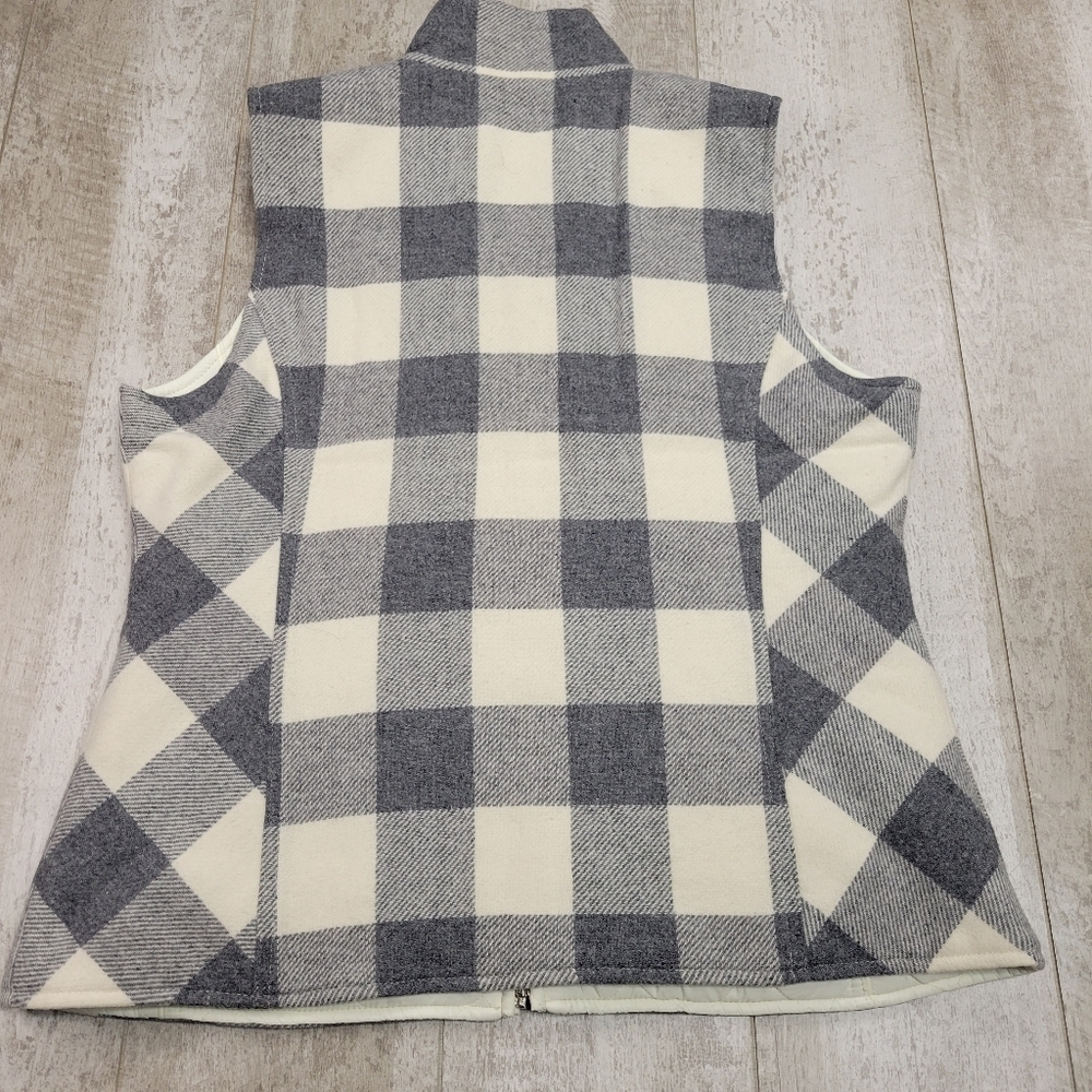 Pendleton Double Time Buffalo Check Vest Size Lar… - image 6